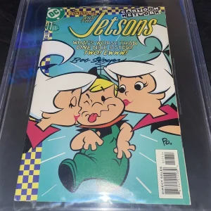 Bob Singer Signed The Flinstones & The Jetsons Comic Book Beckett Encap