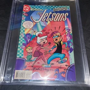 Bob Singer Signed The Flinstones & The Jetsons Comic Book Beckett Encap #11