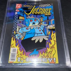 Bob Singer Signed The Flinstones & The Jetsons Comic Book Beckett Encap #13