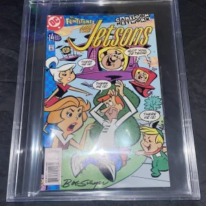Bob Singer Signed The Flinstones & The Jetsons Comic Book Beckett Encap #15
