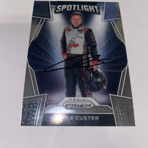 Cole Custer Signed 2021 Panini Prizm Spotlight Racing Trading Card NASCAR
