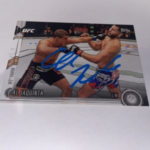 Al Iaquinta Signed 2015 Topps UFC Trading Card Raging Al