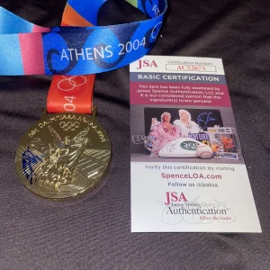 Yuli Gurriel Signed Replica 2004 Athens Olympics Gold Medal Team Cuba JSA