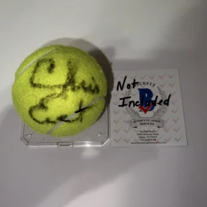 Chris Evert Signed Brand New Tennis Ball GOAT Beckett Auth #2