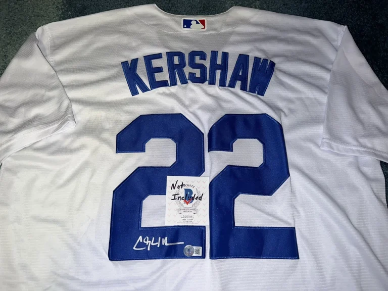 Clayton Kershaw Signed Los Angeles Dodgers Jersey 2020 WS Champs Beckett Auth