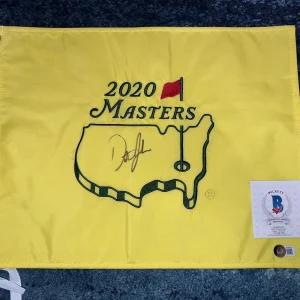 Dustin Johnson Official 2020 Masters Flag Augusta Champion Beckett
