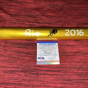 Usain Bolt Signed Gold Baton Fastest Man Ever Jamaica Rio Brazil 2016 PSA #13