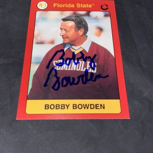 Bobby Bowden Signed 1990-1991 FSU Collegiate Collection #57