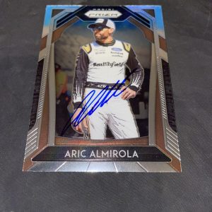 Aric Almirola Signed 2020 Panini Prizm Racing Trading Card NASCAR