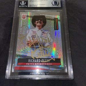 Richard Petty Signed 2020 Panini Unparalleled NASCAR Beckett Slab