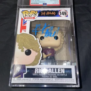 Rick Allen Signed Official Funko Pop Vinyl Figure Def Leppard Drummer PSA Slab