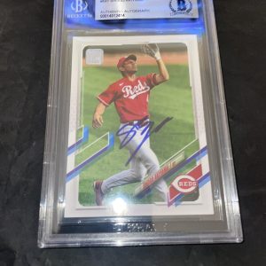 Shogo Akiyama Signed 2021 Topps Japanese Superstar Beckett Slab