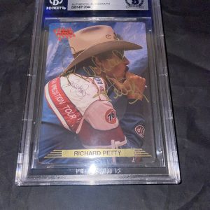 Richard Petty Signed 1993 Action Packed #75 NASCAR Beckett Slab