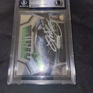 Kurt Busch Signed 2020 Panini Prizm NASCAR Beckett Slab #3