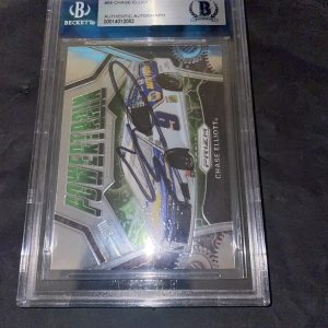 Chase Elliot Signed 2020 Panini Prizm NASCAR Beckett Slab