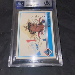 Richard Petty Signed 1992 Traks #85 NASCAR Beckett Slab