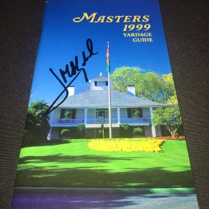 Jose Maria Olazabal Signed Official 1999 Masters Yardage Guide 2x Winner COA