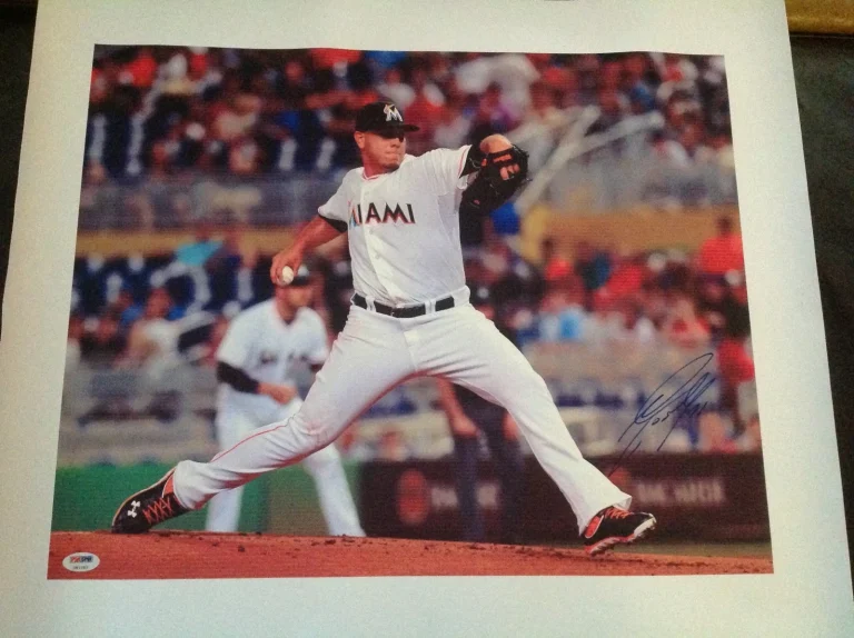 Jose Fernandez Signed/Autographed 16x20 Canvas Miami Marlins Star PSA/DNA