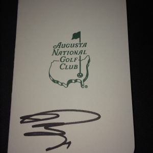 Ryo Ishikawa Signed/Auto Official Masters Scorecard Future Champion COA #2