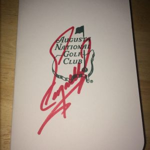 Fuzzy Zoeller Signed/Auto Official Masters Scorecard 1979 Champion COA