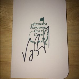 Vijay Singh Signed/Auto Official Masters Scorecard 2000 Champion COA
