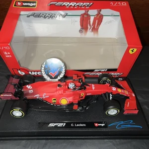 Charles Leclerc Signed Official Ferrari 1:18 Model Car 2022 Superstar Beckett