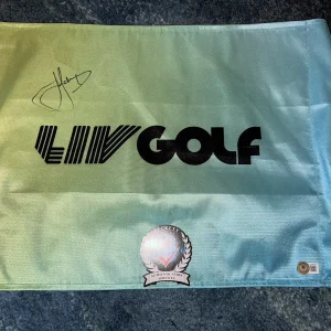 Cameron “Cam” Smith Signed Official LIV Golf Flag LIV Star Punch GC Beckett #2