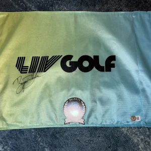 Bryson DeChambeau Signed Official LIV Golf Flag LIV Star Crushers GC Beckett