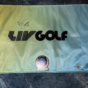 Eugenio Lopez-Chacarra Signed Official LIV Golf Flag Champ Fireballs GC Beckett