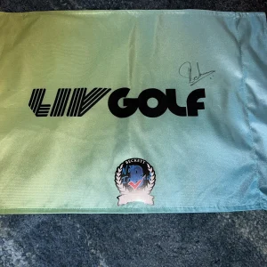 Charl Schwartzel Signed Official LIV Golf Flag LIV Star Stingers GC Beckett