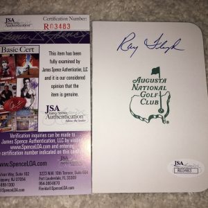 Ray Floyd Signed/Auto Official Masters Scorecard 1976 Champion JSA