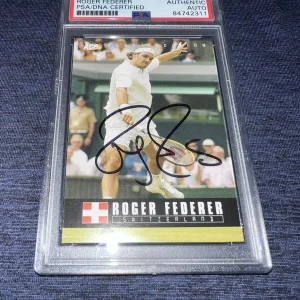 Roger Federer Signed 2005 Ace Debut Edition Trading Card Superstar PSA/DNA
