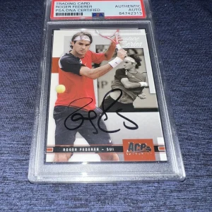 Roger Federer Signed 2005 Ace Authentic Trading Card Superstar PSA/DNA