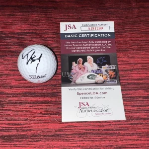 Tom Kim Signed Official Titleist Golf Ball PGA Champion JSA Cert #3