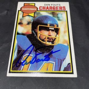 Dan Fouts ￼Signed 1978 Topps Trading Card San Diego Chargers