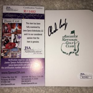 Charles Coody Signed/Auto Official Masters Scorecard 1971 Champion JSA #2