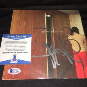 Iggy Pop Signed Corruption 7” Album Cover Vinyl Iggy and the Stooges Beckett