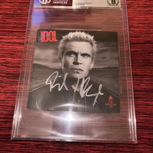 Billy Idol Signed The Roadside EP CD Booklet Slabbed Beckett #2