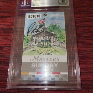 Patrick Reed Signed Official 2018 Masters Badge 2018 Champion LIV Beckett #3