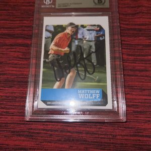 Matthew Wolff Signed 2018 SI For Kids Rookie Trading Card LIV Star Beckett