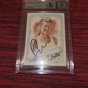 Eugenie Bouchard Signed 2018 Topps Allen & Ginter Trading Card Beckett Gem 10 #2