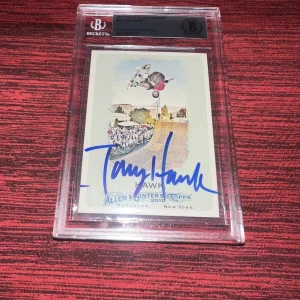 Tony Hawk Signed 2010 Allen & Ginter Trading Card Skateboard Legend Beckett