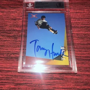 Tony Hawk Signed 1994 Vision Generation Extreme Trading Card Legend Beckett