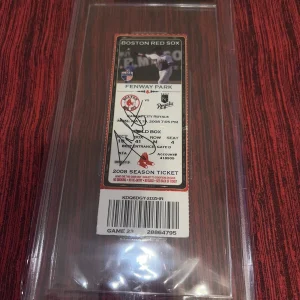 Jon Lester Signed No Hitter Ticket 5/19/08 Boston Red Sox Ws Champ Beckett
