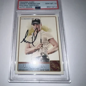 Annika Sörenstam Signed 2011 Allen & Ginter Trading Card PSA/DNA 10 Auto