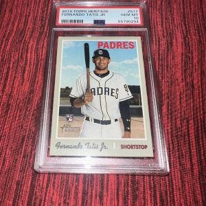Fernando Tatís Jr 2019 Topps Heritage #517 Rookie Card Padres PSA Mint 10