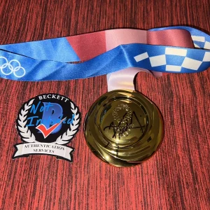 Xander Schauffele Signed 2020 Tokyo Olympics Replica Gold Medal Golf Beckett