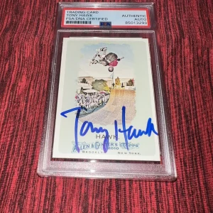 Tony Hawk Signed 2010 Allen & Ginter Trading Card Skateboard Legend PSA/DNA #2