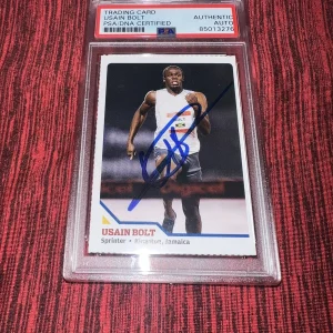 Usain Bolt Signed 2008 SI For Kids Trading Card Rookie Jamaica Legend PSA/DNA #5