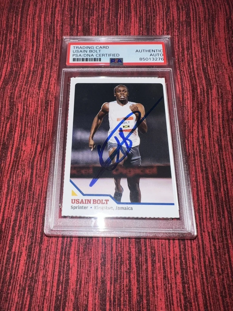 Usain Bolt Signed 2008 SI For Kids Trading Card Rookie Jamaica Legend PSA/DNA #5